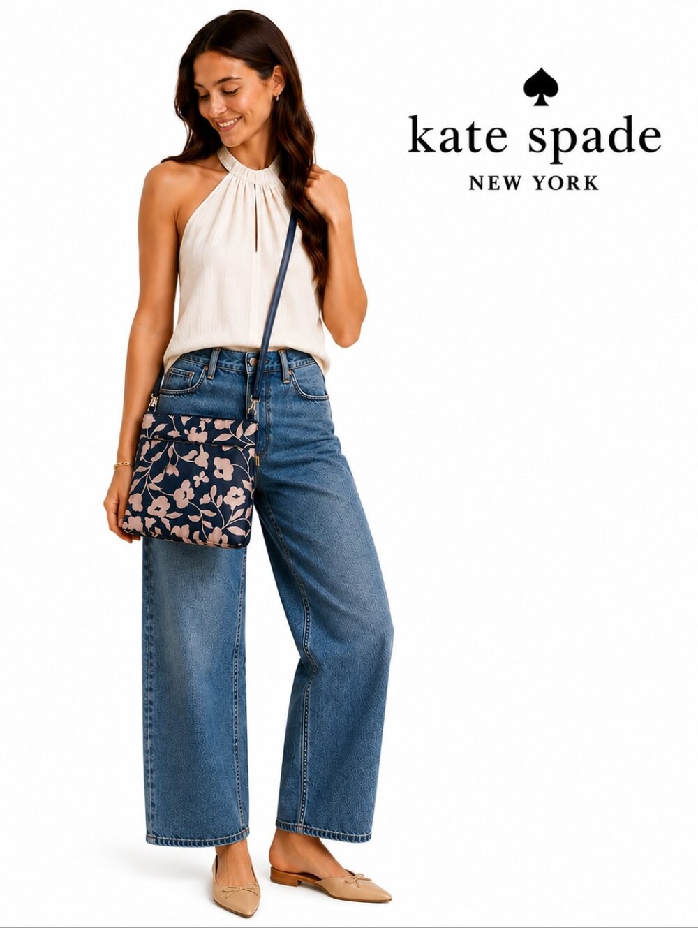 Kate Spade New YorkJae Garden Vine Flat Crossbody